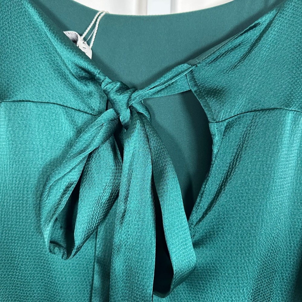 NWT Trina Turk Green Acacia Manhattan‎ Dropped Waist Dress XL Feminine Party - Picture 7 of 10